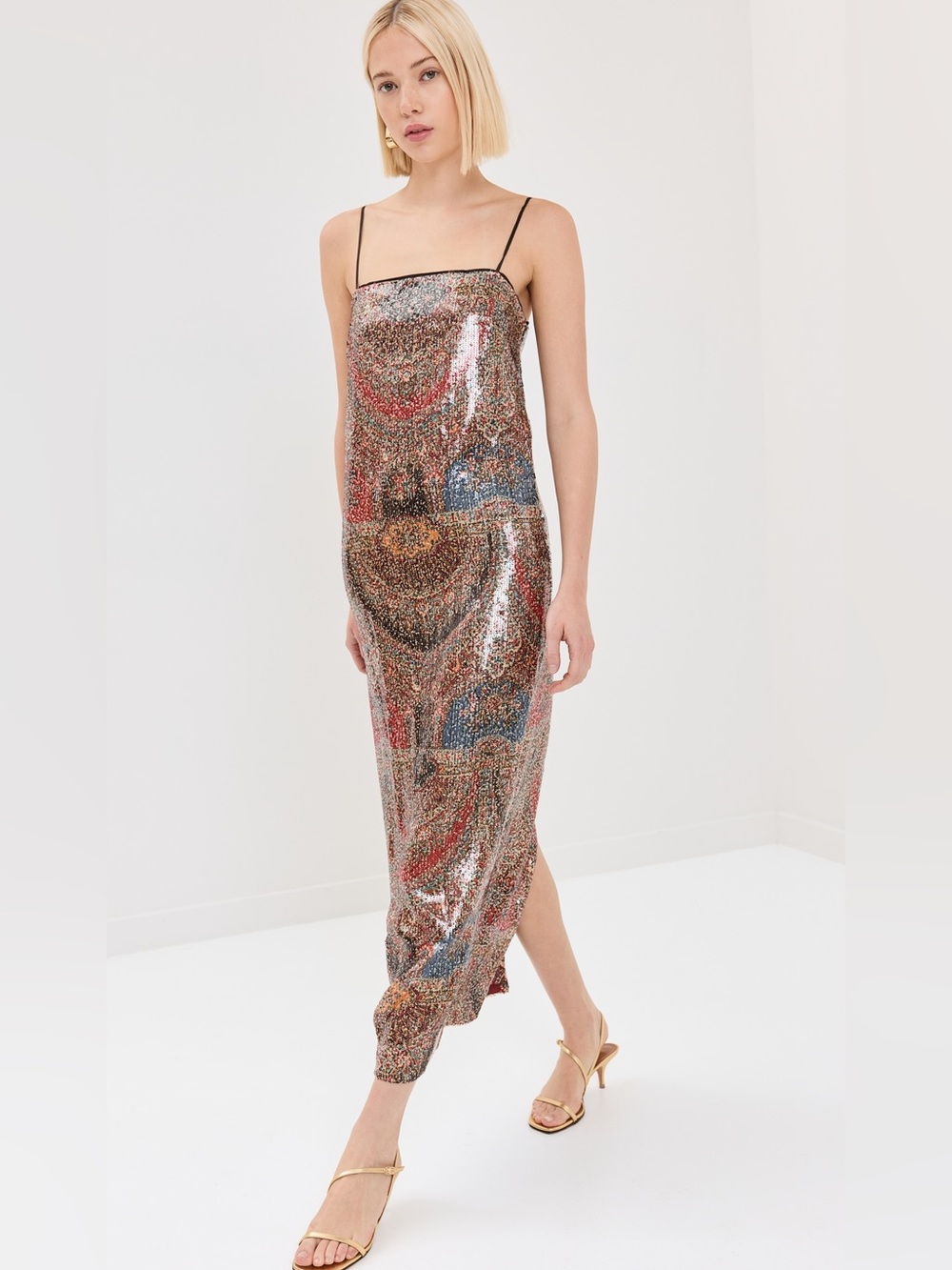 Veronica Beard ‘Leda’ Multicolor Sequin Slip Dress - Women’s 14